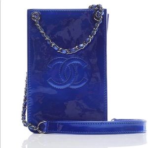 Chanel Crossbody O Phone Case Royal Blue